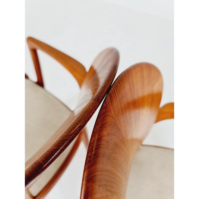 Brown Mid-Century Modern Danish Teak Armchair by Niles Koefoed for Koefoeds Hornslet, 1960s For Sale - Image 8 of 18