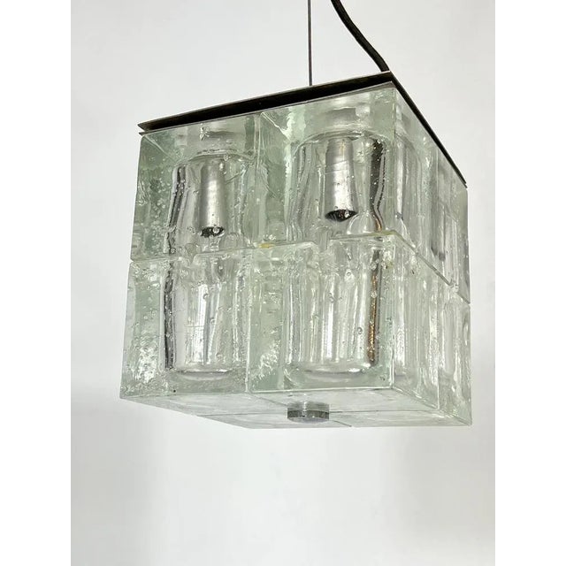 Clear Murano Glass Pendant Lamp from Poliarte, 1970s For Sale - Image 7 of 18