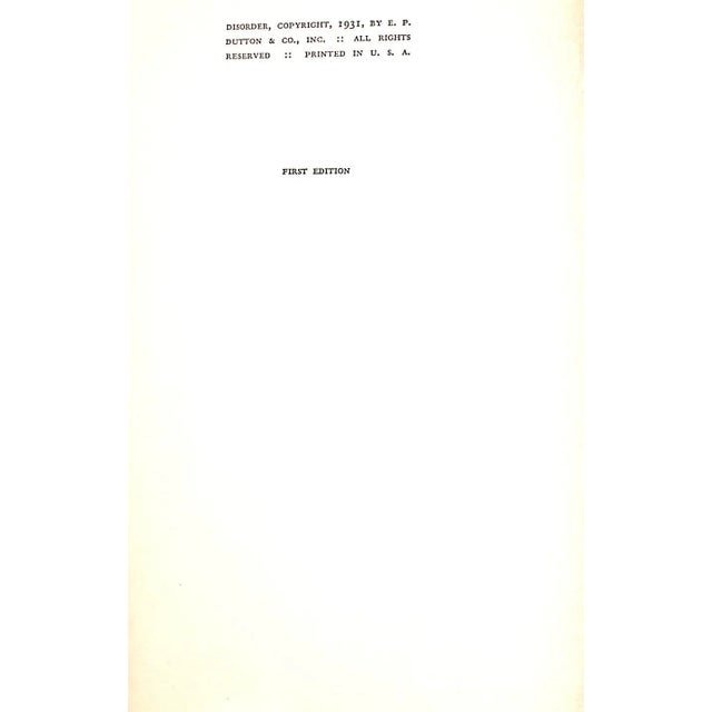 1930s "Disorder" 1931 Simone For Sale - Image 5 of 7