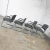 Metal Late 20th Century Gray & Chrome Cantilever Chairs by United Chair Co Style of Steelcase Set of 4 For Sale - Image 7 of 12