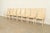 Mario Bellini Style Italian Modern Cream Leather Wrapped High Back Dining Chairs, Set of Eight For Sale - Image 14 of 14