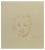 Augusto Monari, Portrait, Pencil Drawing, Early 20th Century For Sale