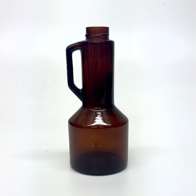 Amber Vintage Amber Apothecary Bottle Curation - Group of 5 For Sale - Image 8 of 10