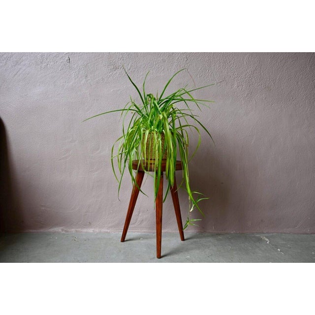 Brown Bohemian Tripod Farmhouse Stool For Sale - Image 8 of 8