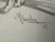 1940s Original Signed Graphite Illustration of English Setter, 10.5 × 9.5 In. For Sale - Image 5 of 5