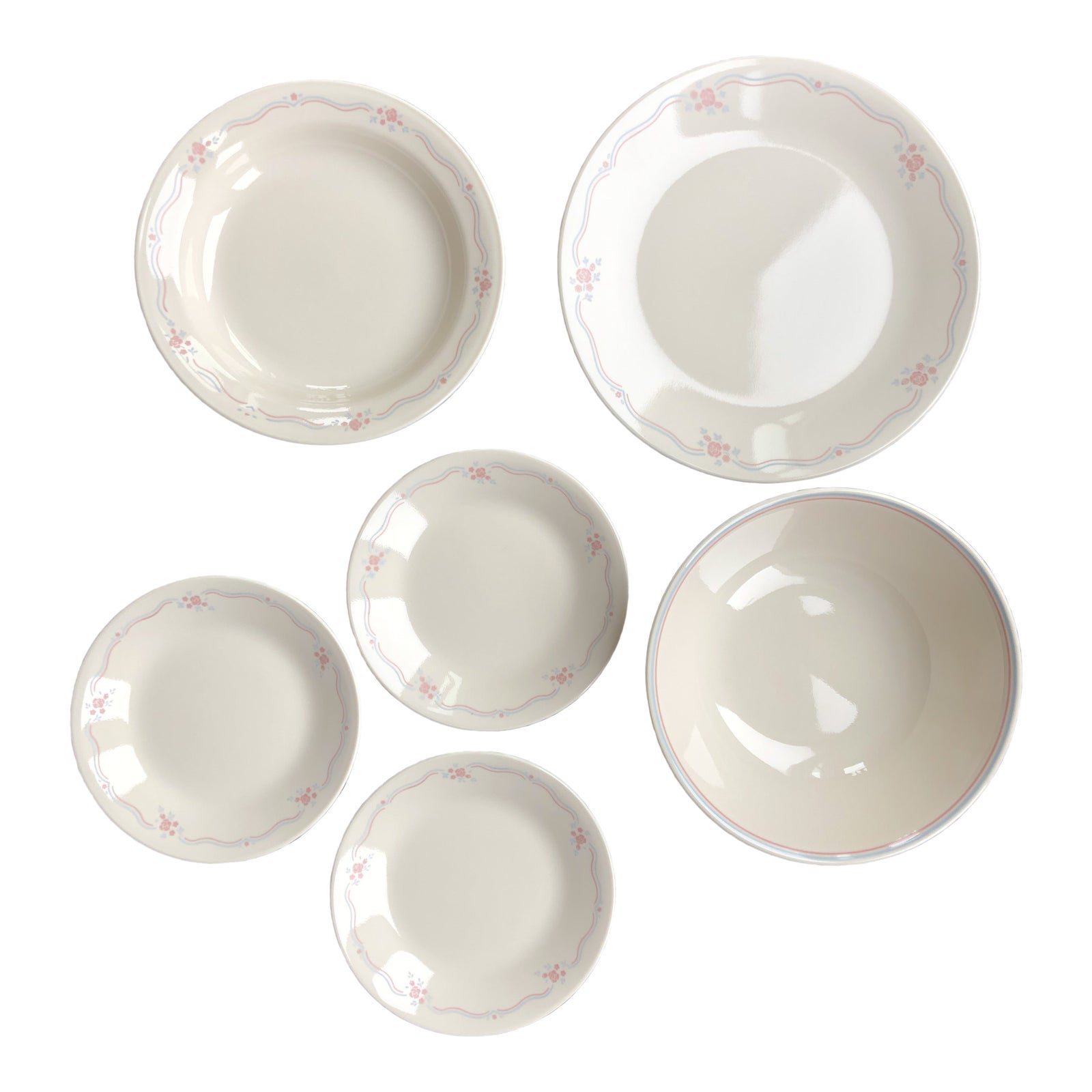 Final Week Vintage Corelle English Breakfast Dishes Set Of 6 Chairish