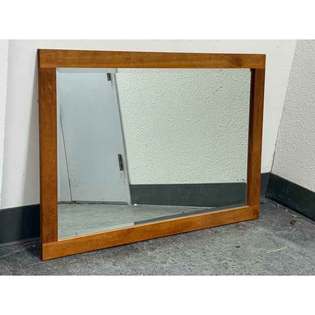 Contemporary Contemporary Beveled Glass Wall Mirror For Sale - Image 3 of 12