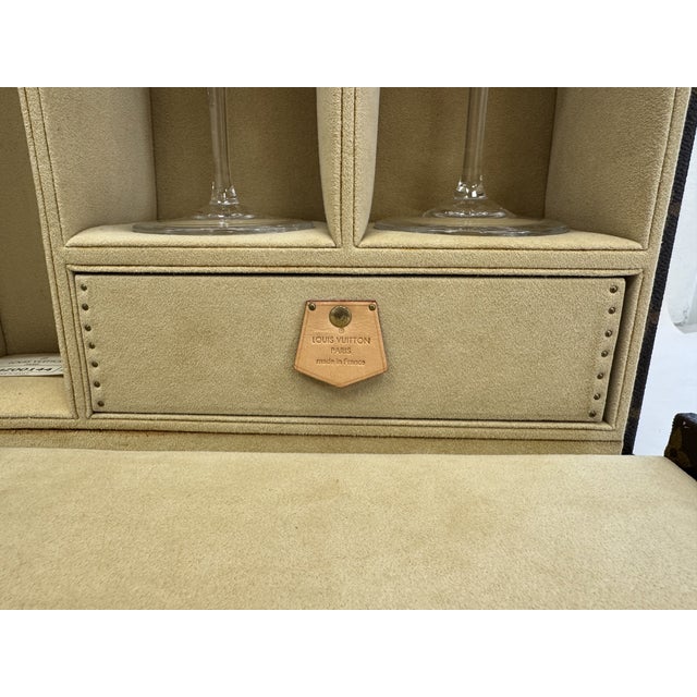 Brown Louis Vuitton Wine Case For Sale - Image 8 of 11