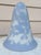 Emile Galle Vintage Cameo Style Periwinkle Blue Lamp Shade After Emile Galle For Sale - Image 4 of 17
