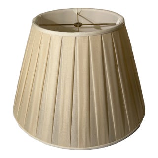 English Pleated Empire Bell Lamp Shade For Sale