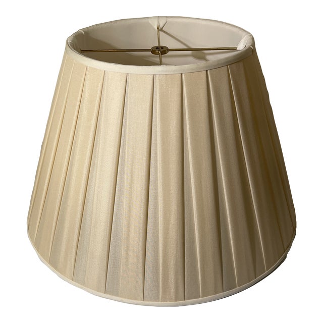 English Pleated Empire Bell Lamp Shade For Sale