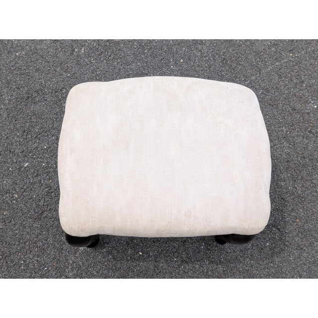 Elevate your interior with the timeless elegance of this vintage French Provincial style footstool, meticulously crafted...