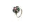 Vintage Natural Ruby, Emerald & Diamond Ring - 925 Sterling Silver Size 7 Jaipur For Sale - Image 9 of 10