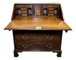 English Mahogany George III Slant Top Desk