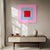 Brent Hallard Contemporary Abstract Acrylic on Stretched Canvas Painting "Orb (Pink and Blue)" by Brent Hallard For Sale - Image 4 of 4