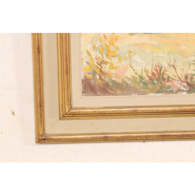 Mid 20th Century Framed Swedish Autumn Landscape Painting For Sale - Image 12 of 12