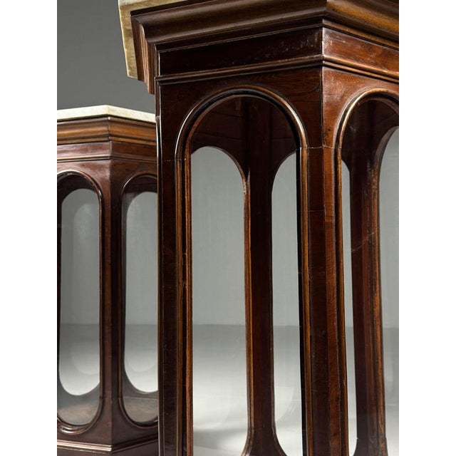 Stone 19th Century Italian Display Cases, Set of 2 For Sale - Image 7 of 18