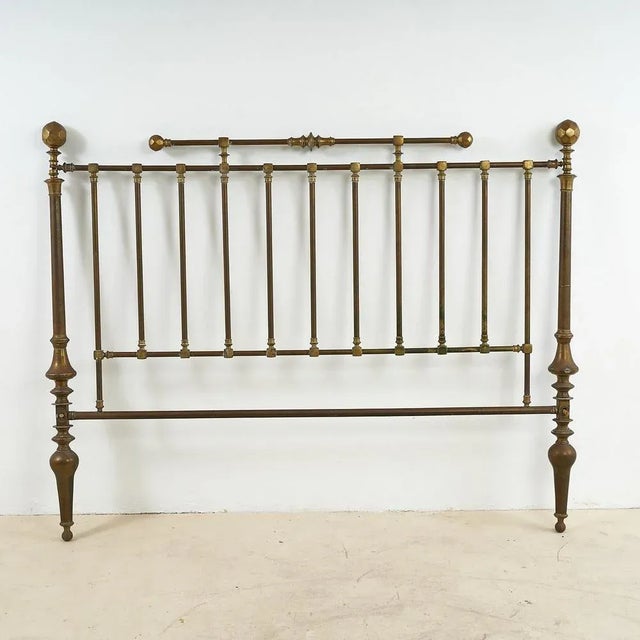 Vintage Brass Bedframe For Sale - Image 9 of 9