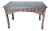 Long Chinoiserie Carved Console Table For Sale