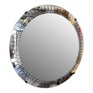 Mirror Glass Palmette by Cristal Art Italy, 1960s For Sale