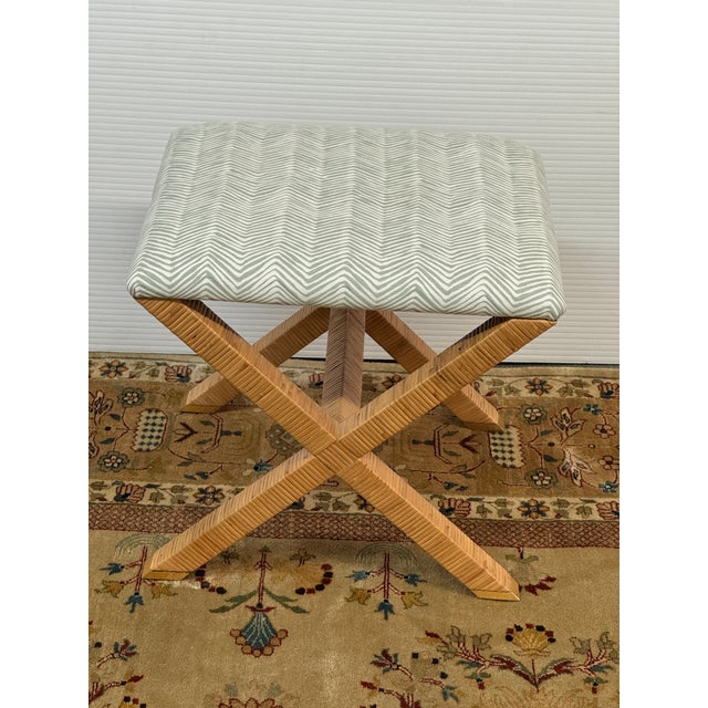 Design Plus Gallery presents the Balboa Rattan X-Base Stool from Serena & Lily. The stool offers a Parson's shape with...