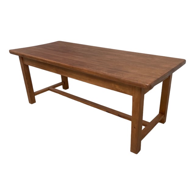 Vintage Extendable Pine Table, 1950s For Sale