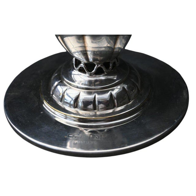 1940s Model N°5 Candlestick in Silver by Johan Rohde for Georg Jensen, 1940s For Sale - Image 5 of 10