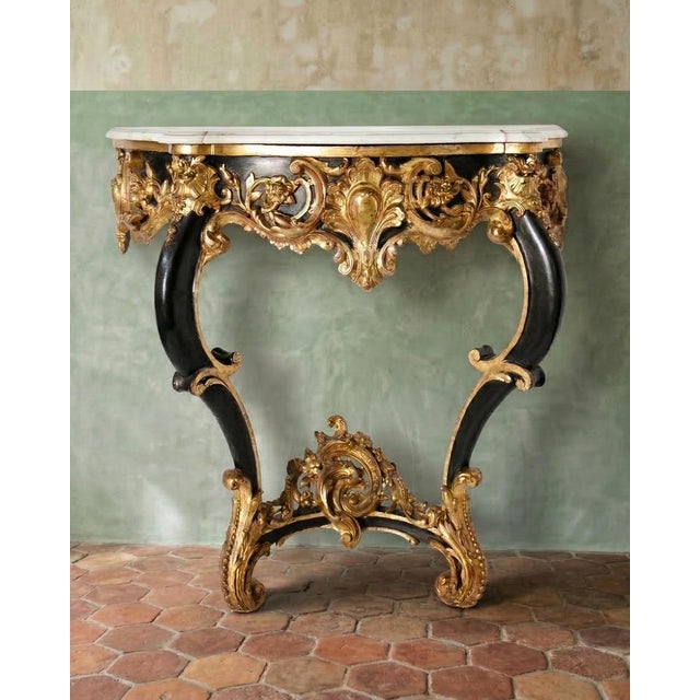 Napoleon iii ebonized & giltwood console table, circa 1870. enter, if you will, the theatrical world of napoleon iii....