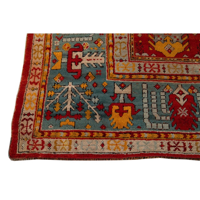 Late 19th Century Antique Turkish Oushak Wool Rug 12 X 14 For Sale In New York - Image 6 of 13