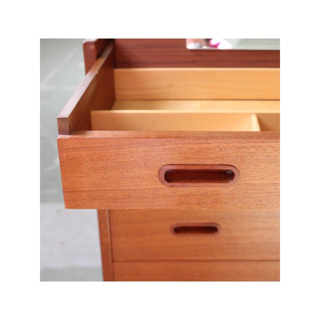 Chest of Drawers with Secretaire, Denmark, 1960s For Sale - Image 3 of 14