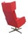 1970s Red Leatherette Swivel Armchair, 1970s For Sale - Image 5 of 14