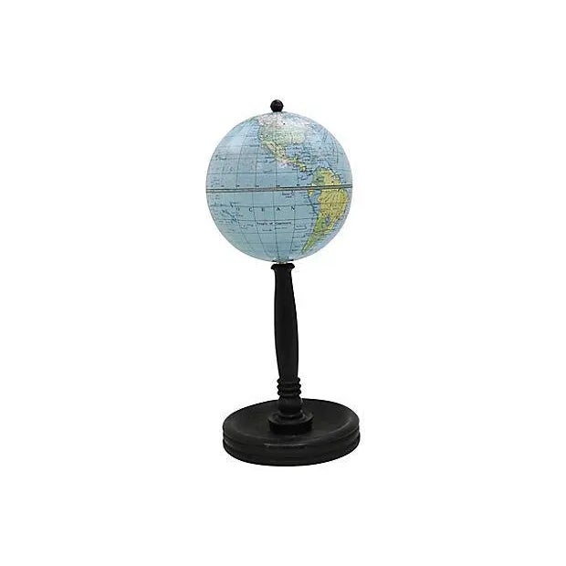 Mid 20th Century Midcentury English Globe on Stand For Sale - Image 5 of 5