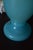 Vintage French Blue Opaline Crystal Vase With Gilt Bronze Rim For Sale - Image 4 of 4