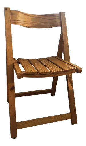 Mid-Century Scandinavian Pine Folding Chairs, 1970, Set of 2