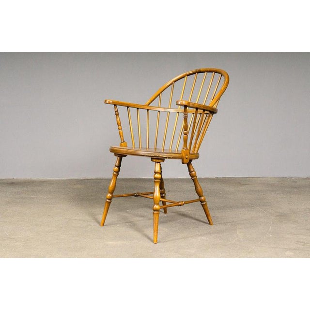 Windsor Armchairs in Oak, Set of 3 For Sale - Image 6 of 18