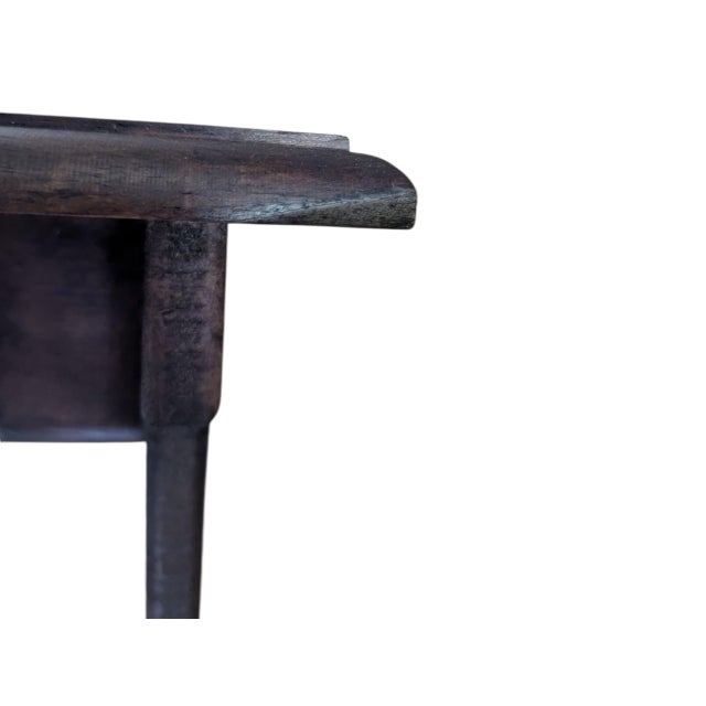 Vintage Farmhouse Cottage Wooden Wall Shelf With Peg Hooks For Sale - Image 9 of 11