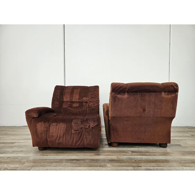 Modular Two-Seat Fabric Sofa, 1970, Set of 2 For Sale - Image 4 of 17