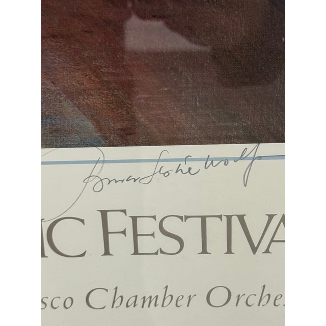 Circa 1984 Signed Lake Tahoe Summer Music Festival Print, Framed For Sale - Image 11 of 12