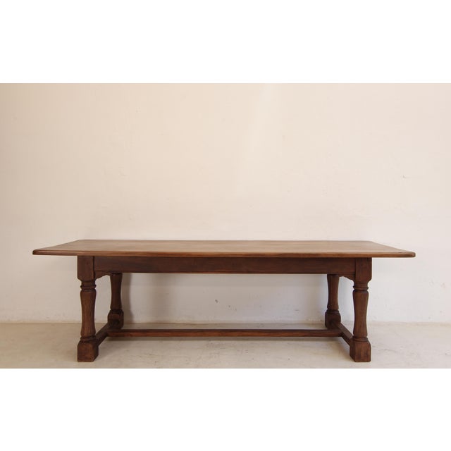 Brown Large Oak Dining Table, 1920s For Sale - Image 8 of 18