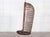 Mid-Century French Bamboo Rattan Swinging Egg Chair For Sale - Image 3 of 16