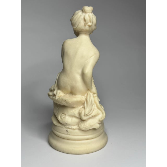Cream Italian Baroque Female Figurine For Sale - Image 8 of 8