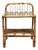 Rattan and Bamboo Bedside Table with a Brass Shelf, Italy, 1960s For Sale