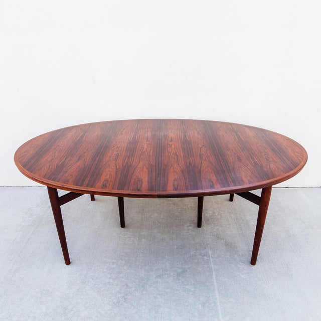 Vintage Arne Vodder Danish Modern Rosewood Extension Dining Table, Model 212 For Sale - Image 16 of 16