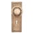 Vintage Floral Brass Dummy Door Knob Set For Sale