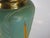 Mid 20th Century Table Lamp Hollywood Regency / Classical, Lighting Electric, Green & Brass Finish Metal For Sale - Image 9 of 11