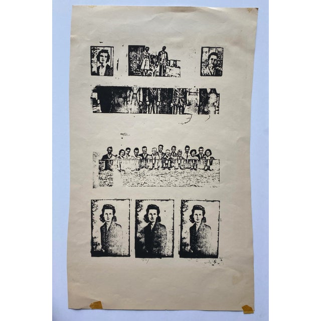 Unsigned screenprint marked "221" on bottom. This came from a large group works of NC artist Ronald Dean Huey and Tony...