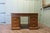 Heavy Quality Late Victorian Pitch Pine Pedestal Desk This is an old barristers desk, the back of the desk is panelled and...