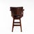 Materials: leather, nail head, wood, solid wood, tufted, brown, black, dark brown, chesterfield Overall width: 27 inches...