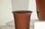 Artisan Ceramic Vases with Warm Brown Glaze and Subtle Red Undertones - A Pair For Sale - Image 4 of 18