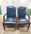 Navy Blue Timeless Elegance: The Hancock & Moore Blue Leather Armchair Pair 1980s For Sale - Image 8 of 12